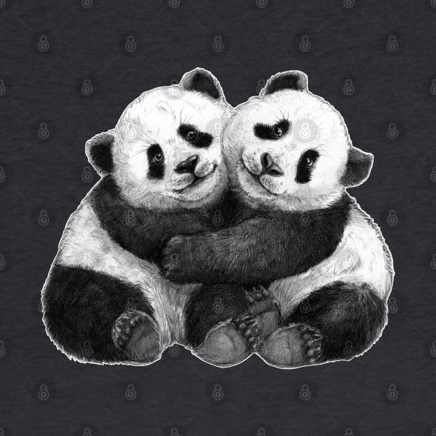 Babies Panda - hugs G2016-143 by schukina art